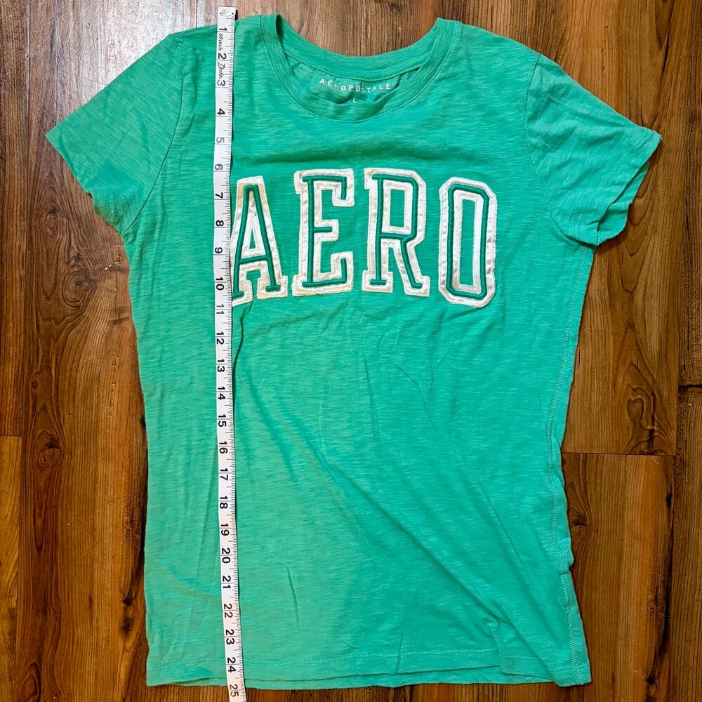 Classic AERO Aeropostale T-shirt Women L Short Sleeved - Picture 6 of 6